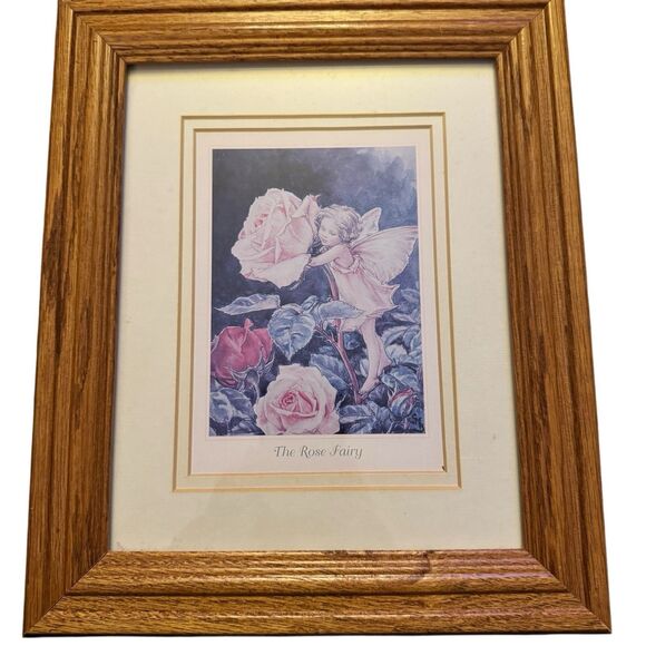 5 Vintage Fairy Framed Art Print by Cicely Mary Barker Wood Frame 9x11 Whimsical - Picture 6 of 13